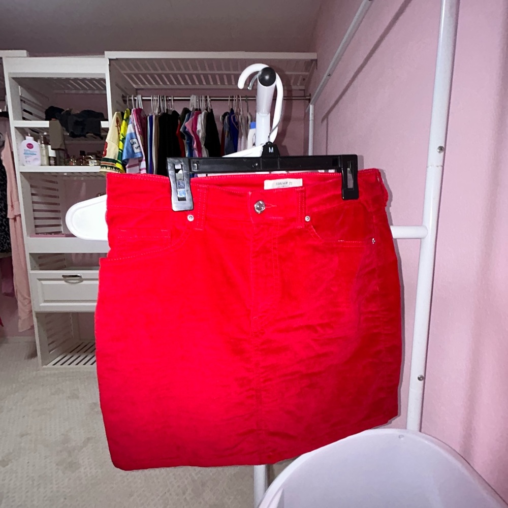 Red Mini Skirt